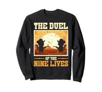 El Duelo De Las Nueve Vidas Cowboy Cats Sudadera