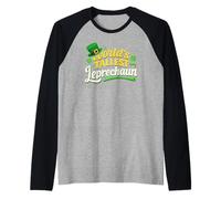El Duende más Alto del Mundo Día de San Patricio Funny Irish Camiseta Manga Raglan