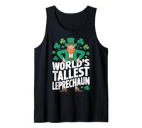 El Duende más Alto del Mundo Día de San Patricio Persona Alta Camiseta sin Mangas