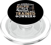 El dueño del perro amante de Kelpie australiano estropeó el Kelpie australiano PopSockets PopGrip para MagSafe