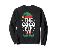 El Elfo del Coco Divertido Grupo Familiar a Juego de Navidad Sudadera