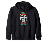 El Elfo Foxy Funny Christmas Matching Family Group Sudadera con Capucha