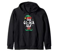 El Elfo GI-MA Funny Christmas Matching Family Group Sudadera con Capucha