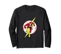 El Emblema Flash Speedster Icon Bold Red Lightning Manga Larga