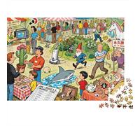 El Encuentro de Intercambio más caótico del Mundo Puzzle De Madera Impermeable Puzzles De 1000 Piezas para Adultos Divertido Rompecabezas Juegos Educativos