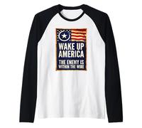 El Enemigo está Dentro del Alambre Camiseta Manga Raglan