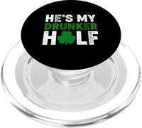 Él es mi Borracho Pareja Pareja Pareja Mardi Gras PopSockets PopGrip para MagSafe
