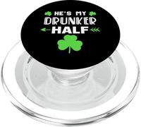 Él es mi Borracho Pareja Pareja Pareja Mardi Gras PopSockets PopGrip para MagSafe