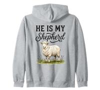 Él Es Mi Pastor Cristiana Fe Oveja Cordero Salmo Sudadera con Capucha