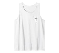 Él es mi Roca, mi salvación, impresión Cristiana de anverso y Reverso Camiseta sin Mangas
