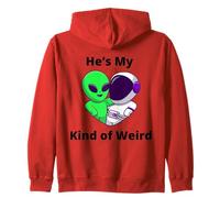 Él es mi Tipo de Pareja RARA Que ama los Nerd del diseño Sudadera con Capucha