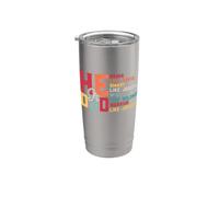 Él es papá - Valiente - Como David - Inteligente - Como José - Sabio Vaso térmico de acero inoxidable de doble pared