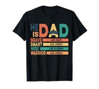 Él es papá versículo religioso de la Biblia Christian Happy Father's Camiseta
