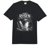 Él es resucitado Resurrección Cristiana Resurrección Tumba Escena Comfort Colors Adult Heavyweight T-Shirt