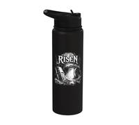 Él es resucitado Resurrección Cristiana Resurrección Tumba Escena Stainless Steel Insulated Water Bottle