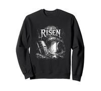 Él es resucitado Resurrección Cristiana Resurrección Tumba Escena Sudadera