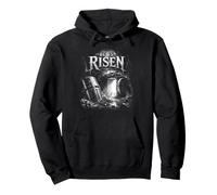 Él es resucitado Resurrección Cristiana Resurrección Tumba Escena Sudadera con Capucha