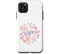 Él es Resucitado Todos Pascua Jesús Resurrección Domingo Cristiano Carcasa para iPhone 11 Pro Max
