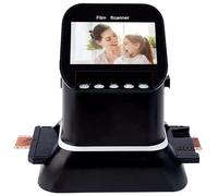 El escáner digital de película convierte negativos y diapositivas a JPEG, alta resolución para películas de 120, soporta 5 tamaños, pantalla LCD 1080P