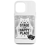 El Escenario Es Mi Lugar Feliz Entusiasta del Teatro Carcasa para iPhone 13 Pro MAX