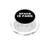 El Espacio es Falsa y Divertida teoría de la conspiración PopSockets PopGrip para MagSafe