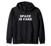 El Espacio es Falsa y Divertida teoría de la conspiración Sudadera con Capucha