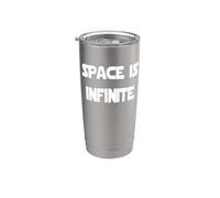 El espacio es infinito Vaso térmico de acero inoxidable de doble pared