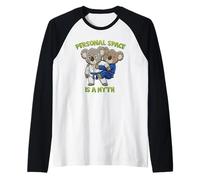 El Espacio Personal es un Mito - Jiu Jitsu Back Control Humor Camiseta Manga Raglan