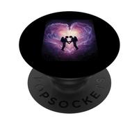 El Espacio-Tiempo Abraza la conexión Celestial de la Pareja interestelar PopSockets PopGrip Adhesivo