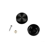 El espejo del acero inoxidable 304 atornilla el casquillo cepillado oro | Tornillos de espejo Tapa de vidrio cepillado, sujetadores de panel de acero inoxidable para kit de montaje en pared (negro)