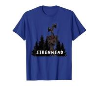 El Espeluznante Personaje de Terror Sirenhead Siren Head, ¿Tienes Miedo? Camiseta, Hombre, Azul Real, S