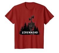 El Espeluznante Personaje de Terror Sirenhead Siren Head, ¿Tienes Miedo? Camiseta, Niños, Arándano, 10 años