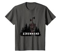 El Espeluznante Personaje de Terror Sirenhead Siren Head, ¿Tienes Miedo? Camiseta, Niños, Asfalto, 10 años