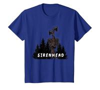 El Espeluznante Personaje de Terror Sirenhead Siren Head, ¿Tienes Miedo? Camiseta, Niños, Azul Real, 10 años