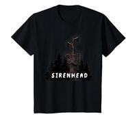 El Espeluznante Personaje de Terror Sirenhead Siren Head, ¿Tienes Miedo? Camiseta, Niños, Negro, 10 años
