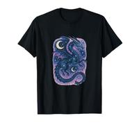 El espíritu del dragón Celestial se eleva Entre Las Estrellas Arte mágico Lunar Camiseta
