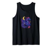 El espíritu del dragón Celestial se eleva Entre Las Estrellas Arte mágico Lunar Camiseta sin Mangas