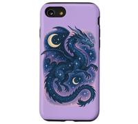 El espíritu del dragón Celestial se eleva Entre Las Estrellas Arte mágico Lunar Carcasa para iPhone SE (2020) / 7/8