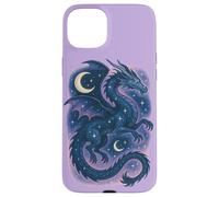 El espíritu del dragón Celestial se eleva Entre Las Estrellas Arte mágico Lunar Carcasa para iPhone 15 Plus