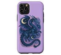 El espíritu del dragón Celestial se eleva Entre Las Estrellas Arte mágico Lunar Carcasa para iPhone 11 Pro