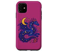El espíritu del dragón Celestial se eleva Entre Las Estrellas Arte mágico Lunar Carcasa para iPhone 11