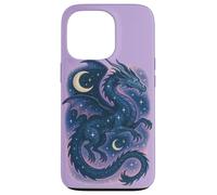 El espíritu del dragón Celestial se eleva Entre Las Estrellas Arte mágico Lunar Carcasa para iPhone 13 Pro