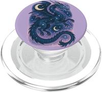El espíritu del dragón Celestial se eleva Entre Las Estrellas Arte mágico Lunar PopSockets PopGrip para MagSafe