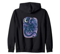 El espíritu del dragón Celestial se eleva Entre Las Estrellas Arte mágico Lunar Sudadera con Capucha