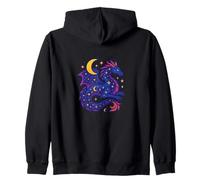 El espíritu del dragón Celestial se eleva Entre Las Estrellas Arte mágico Lunar Sudadera con Capucha