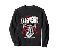 El Espresso Sagrado es Fuerte, Popular Frase de la Iglesia de café Sudadera