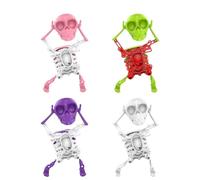 El esqueleto bailarín que se roba el espectáculo,esqueleto 3D de cuerda que se balancea para escritorio con mecanismo de balanceo,el esqueleto oscilante espeluznante para la decoración de escritorio