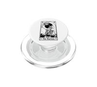 El Esqueleto del café de la Carta del Tarot Barista PopSockets PopGrip para MagSafe