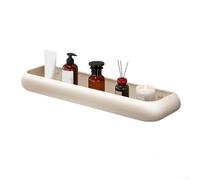 El estante de estructura abierta promueve la ventilación y el secado después de su uso, ayudando a prolongar la vida útil de los productos de baño almacenados (C)