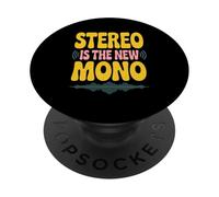 El Estéreo Es El Nuevo Mono El Músico Music Enthusiast PopSockets PopGrip Adhesivo